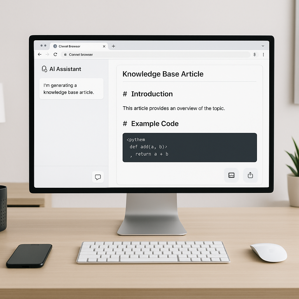 Using AI to Generate Knowledgebase Articles
