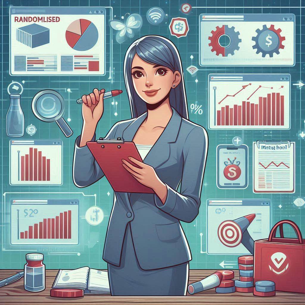 Woman coming up with new marketing ideas. 